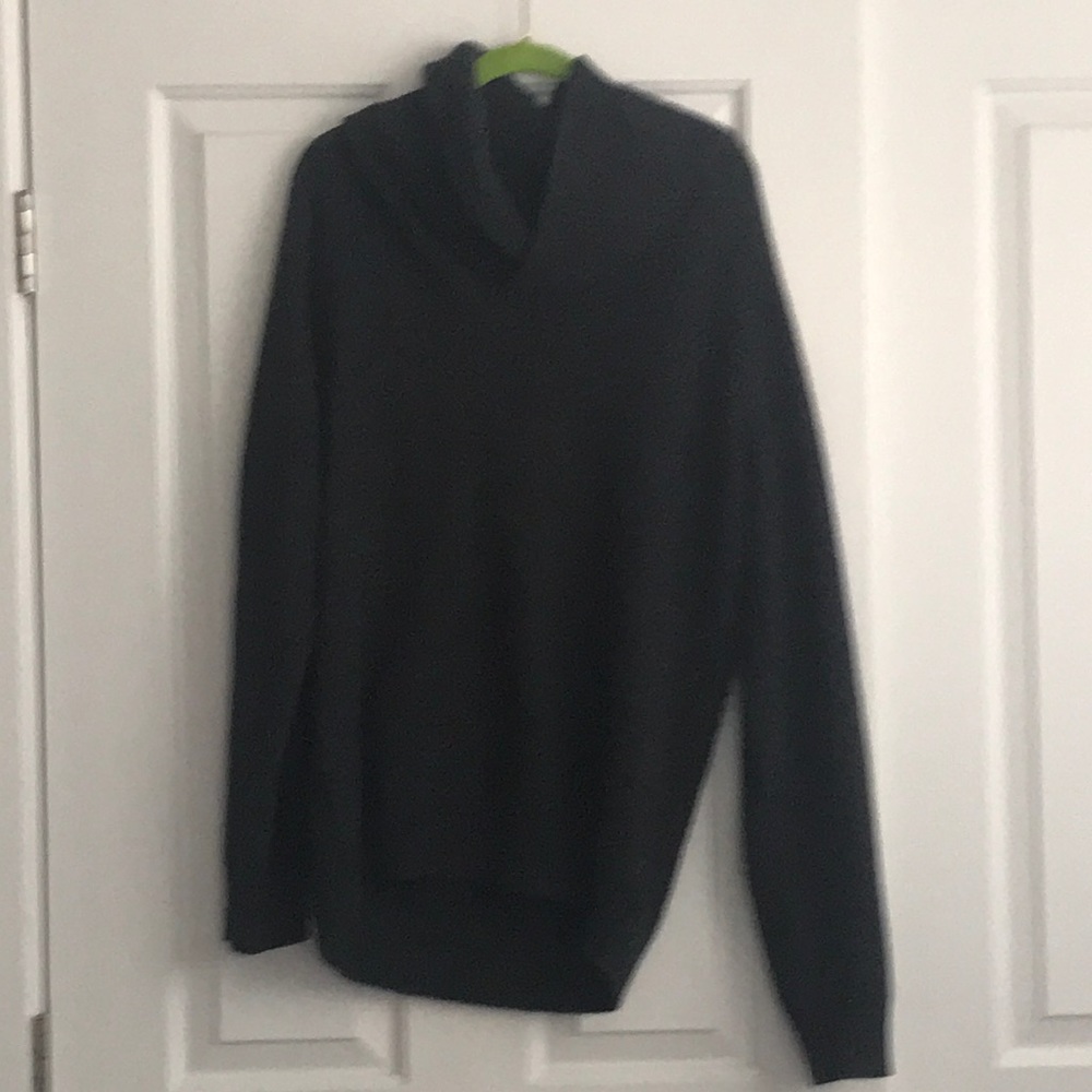 Men’s Gray Shawl Neck Sweater